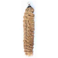 27# Burmese Curly Micro Ring Loop Miracle Knots Feather Crochet Hair Extension Remy Hair