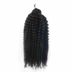Kinky Curly Miracle Knots Feather Crochet Hair Extension Remy Hair