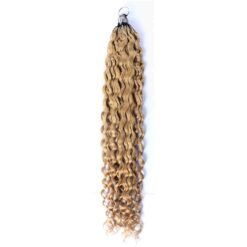 27# Water Wave Micro Ring Loop Miracle Knots Feather Crochet Hair Extension Remy Hair